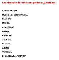  CHARLES  
---- 
Gestion des Finances de l'OAS 
